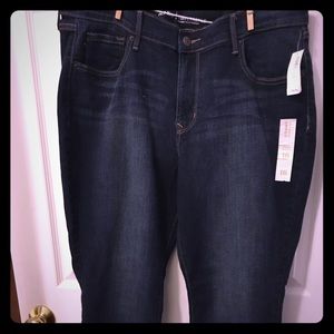 Old Navy Dark Curvy, Boot-Cut Jeans, Size 16